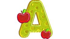 Výšivka písmeno A - variant 1