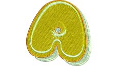 Výšivka písmeno A - variant 2