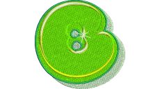 Výšivka písmeno B - variant 2