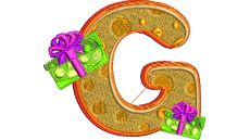 Výšivka písmeno G - variant 1