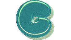 Výšivka písmeno G - variant 2