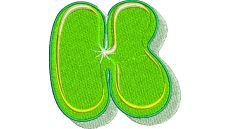 Výšivka písmeno K - variant 2