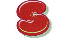 Výšivka písmeno S - variant 2