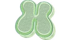 Výšivka písmeno X - variant 2