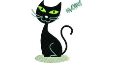 Výšivka mačka 1