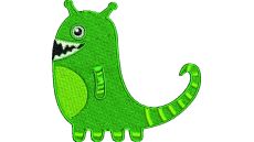 Výšivka príšerka 1