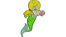 Výšivka morská panna 3