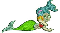 Výšivka morská panna 5