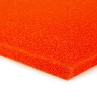 Penovka silikónová na žehlenie, poťah ELASTIC MICRO 5MM ORANGE 150