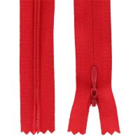 Zips špirálový skrytý 3 mm, 30 cm, nedeliteľný, jazdec dekoratívny - 148