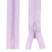 Zips špirálový skrytý 3 mm, 30 cm, nedeliteľný, jazdec dekoratívny - 165
