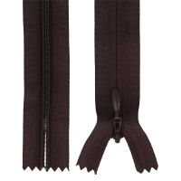 Zips špirálový skrytý 3 mm, 30 cm, nedeliteľný, jazdec dekoratívny - 304