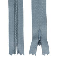 Zips špirálový skrytý 3 mm, 30 cm, nedeliteľný, jazdec dekoratívny - 316