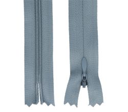 Zips špirálový skrytý 3 mm, 30 cm, nedeliteľný, jazdec dekoratívny - 316