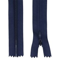 Zips špirálový skrytý 3 mm, 30 cm, nedeliteľný, jazdec dekoratívny - 330