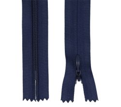 Zips špirálový skrytý 3 mm, 30 cm, nedeliteľný, jazdec dekoratívny - 330
