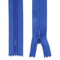 Zips špirálový skrytý 3 mm, 30 cm, nedeliteľný, jazdec dekoratívny - 340
