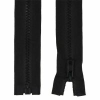 Zips kostený 5 mm, 55 cm, deliteľný, jazdec štandard - čierna
