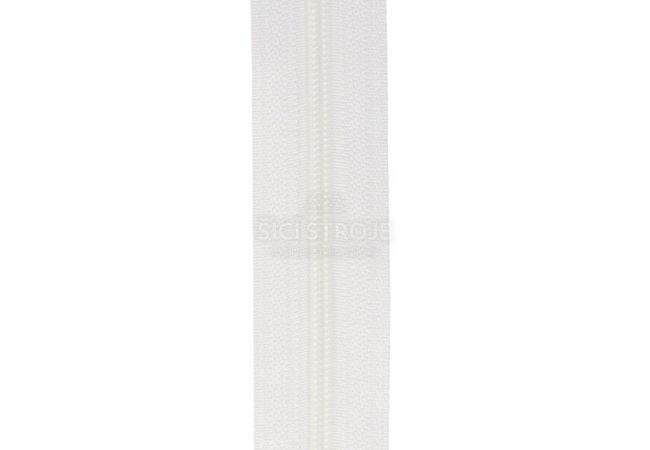 Nekonečný zips špirálový 3 mm - biela