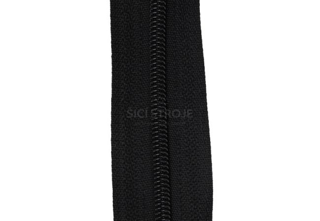 Nekonečný zips špirálový 3 mm - čierna
