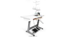 Priemyselný šijací stroj 4-nitný overlock Zoje B9500-181-10 SET, zaťahovanie retiazky