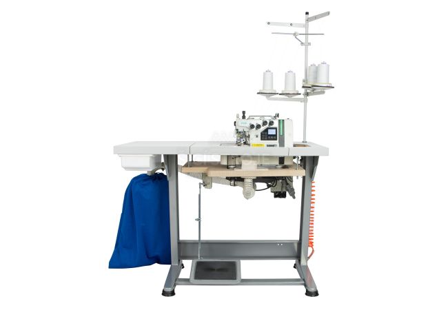 Priemyselný šijací stroj 5-nitný overlock Zoje B9500T-38-PD3-02 SET