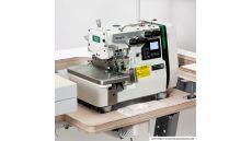 Priemyselný šijací stroj 4-nitný overlock Zoje B9500-13-PD3-02 SET, automatický zdvih pätky, odstrih