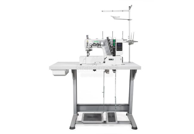 Priemyselný šijací stroj 3-ihlový coverlock - interlock Zoje C5000-356-02 SET