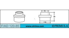 Adaptér na zmenu žehliacej tvarovky PRIMULA F/AD 120-85