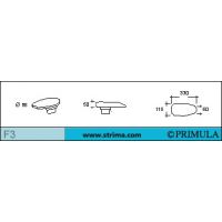 Malá žehliaca tvarovka pre blúzky PRIMULA F3