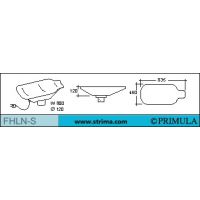 Žehliaca tvarovka krátka pre profilované diely sák PRIMULA FHLN-S