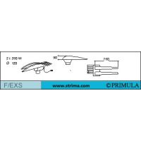 Žehliaca tvarovka hlavná, dvojitá do vnútorných švov PRIMULA F/EXS