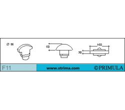 Žehliaca tvarovka bočná (kopýtko) PRIMULA F11