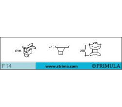 Žehliaca tvarovka bočná pre ramenové švy PRIMULA F14