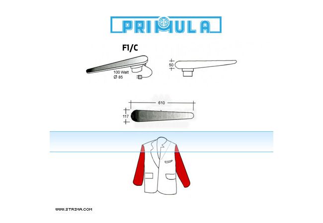 Žehliaci rukávnik PRIMULA F1/C