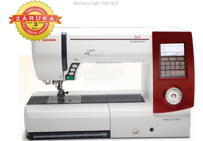 JANOME MEMORY CRAFT 7700QCP HORIZON náhradné diely a servis