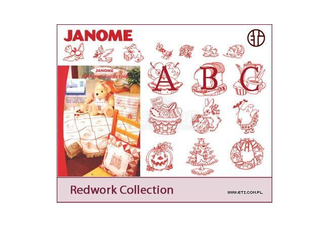 Sada výšiviek Janome Redwork Collection