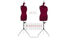 Nastaviteľná krajčírska panna DRESS FORM PREMIUM 36-48