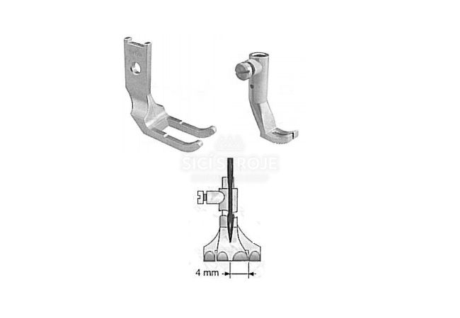 Pätky štandardné 4mm pre šijacie stroje 13126+11630