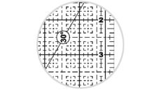 Rastrové pravítko 6.5"x6.5" E6565-YW žlté