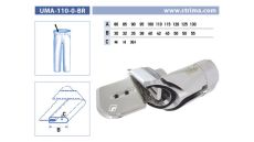 Lemovač na všívanie pásky pre šijacie stroje UMA-110-O-BR 110/42 M
