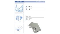 Zakladač pre dvojihlové šijacie stroje UMA-107 20/10 M