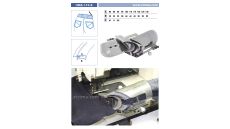 Lemovač na všívanie pásky pre šijacie stroje UMA-110-K 125/50 M