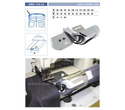 Lemovač na všívanie pásky pre šijacie stroje UMA-110-LS 100/40 H