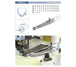 Lemovač obojstranný pre šijacie stroje UMA-72 70/25/23 M