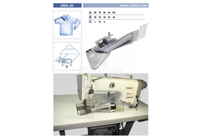Lemovač špeciálny pre šijacie stroje UMA-20 90/35 M