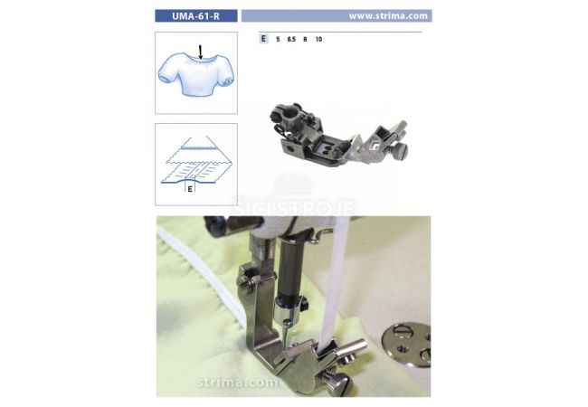 Pätka pre šijacie stroje UMA-61-R 8