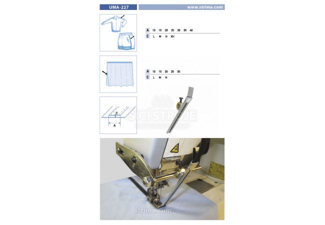 Zakladač špeciálny pre šijacie stroje UMA-227 30 M