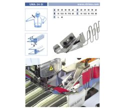 Zakladač výpustkov pre šijacie stroje UMA-34-SI 30/15x35/17,5 M