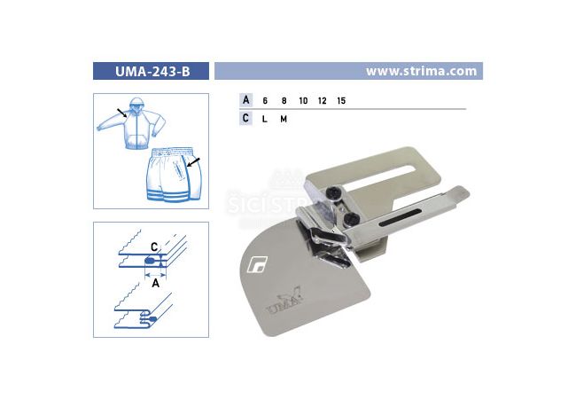 Vodič pre šijacie stroje UMA-243-B 6 M